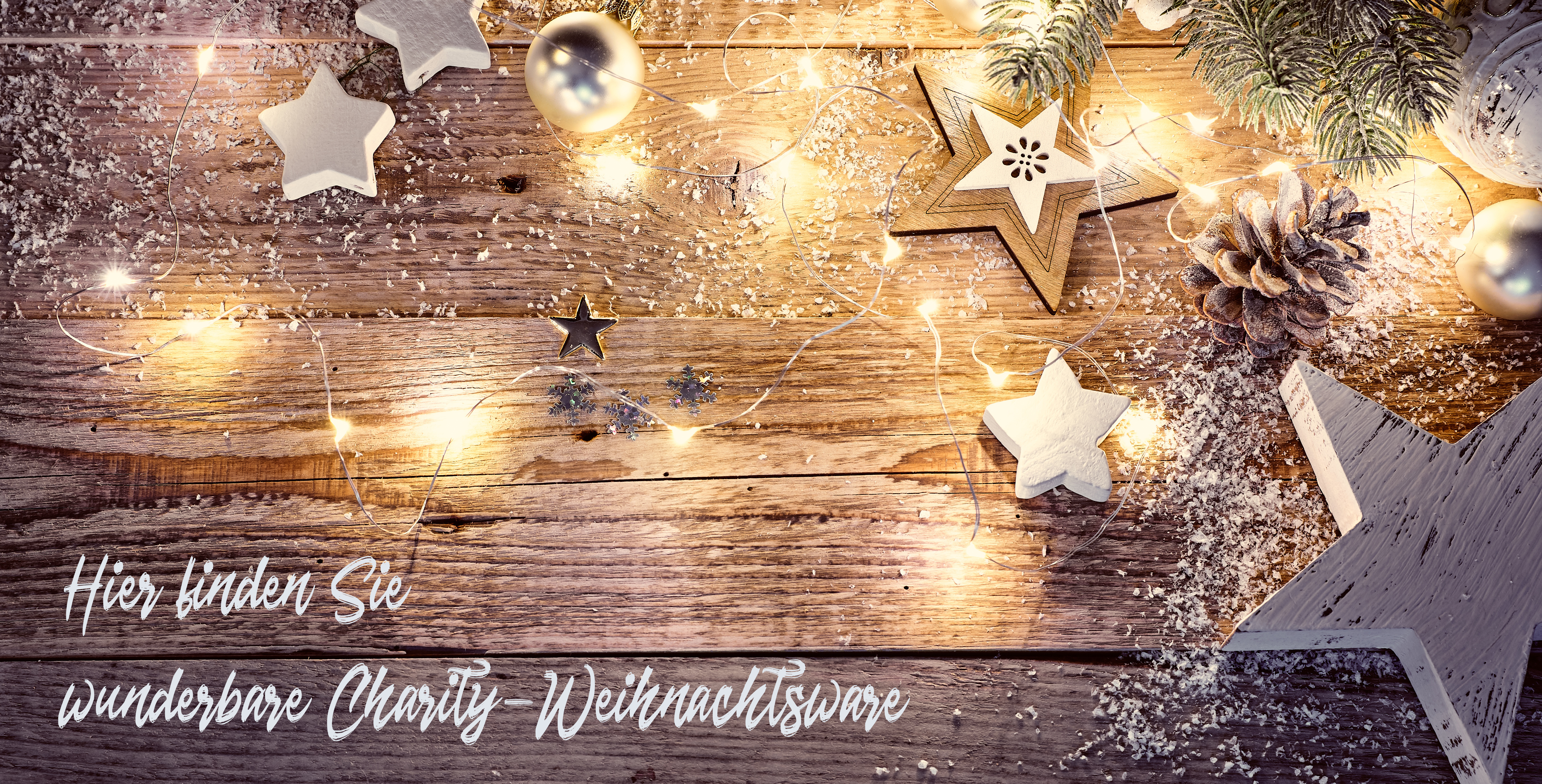 Christmas decoration in vintage style at old wooden board